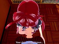 Rias Gremory Begs for Action in Fantasy Anime Scene.