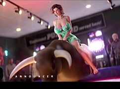 Ehi, vuoi vedere matrigna e zia acquisita scatenate al bar in hentai 3D?