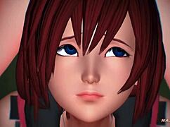 exploring the world of kingdom hearts in this animated adventure