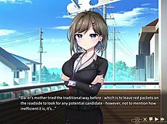 Luna's blowjob scene in Ghost Marriage Matchmaking VN 😏