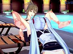 Sagiri Sakurai And Chitose Kisaragi And Ruri Hoshino Feel Deep Emotions In Intense Lesbian Play From Super Robot Wars T & V & Martian Successor Nadesico Hentai