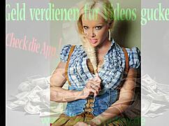 German celeb Daniela Katzenberger in sexy jerk-off challenge compilation video