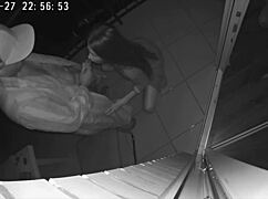 cheating wife sneaks with friend for taboo balcony hotel fuck