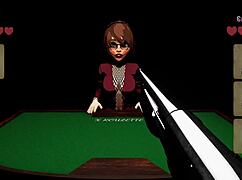 X Roulette 2: Teen Curvy Girl with Big Tits Bends Over Table for Big Cock Bukkake Cumshot