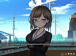 Luna's blowjob scene in Ghost Marriage Matchmaking VN 😏