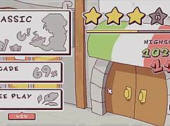 kinky futanari waitress puts cum on pizza in hentai game