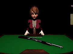 X Roulette 2: Teen Curvy Girl with Big Tits Bends Over Table for Big Cock Bukkake Cumshot