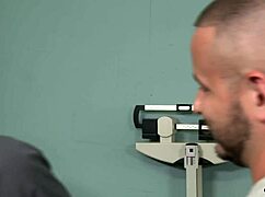 Gay doctor performs detailed anal blowjob and assfucking on his surprise guest.