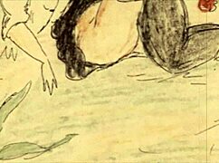 Check out this vintage erotic cartoon art collection! 😍