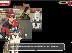 Nerdy girl in spooky milk life hentai gives public handjob in the library while hiding her big ass and taboo desires