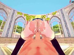 I love watching Lucy Heartfilia, hot blonde, banging in Fairy Tail full on Sheer FantasyKing3