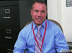 Gay teacher works hard for that photo sex bonus! 📸