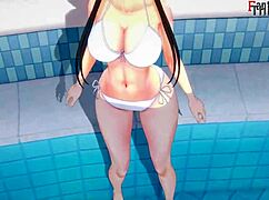 Yor Forger BIKINI POOL SEX Rocks Spy X Family Fantasy!