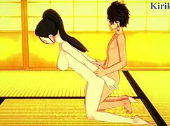 Hinatsuru, Makio, Suma, Tanjiro in Intense Demon Slayer Hentai Sex