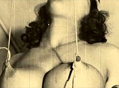 vintage rope bondage in dark london swinging sixties, so intensse...