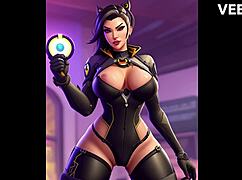 Overwatch inspired anime babes