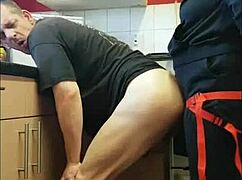 Bisexual Gay Male Lets You Pull Pants Down and Fuck His Ass in Garage, Damn!