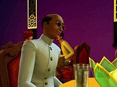 Sims 4 Parody With Wild Shemale Handjob Action