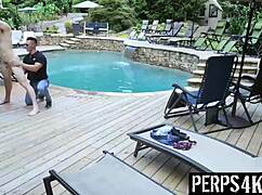 Hey, check out this twink getting his ass filled with cum by that muscular gay LP officer in a blackmail punishment scene.