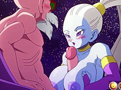 Nu pot să cred că Vados din Kame Paradise 2 i-a arătat lui Master Roshi sânii ei masivi, e sălbatic!