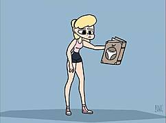 “이 야한 웨지클립에 애니메이션 애녀들 뭐야?”