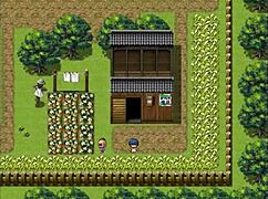 tanned girl natsuki in hentai game ep 3 enjoying a naked bath