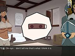 in this animated hentai adventure korra transforms into furry cummy bender with big tits and bound feet