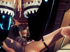 Sissy Femboy Trap Receives Blowjob And Bareback Chair Sitting In Yaoi Anime