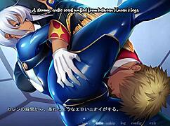 Soldier dominates big-breasted girl in hypnosis.