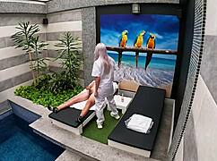 I call room service girl for a wild blowjob finish