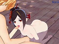 Wow, Mona, Chiori, And Aether In Wild 3D Hentai Sex!