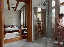 she didn't mind joining their wild amateur group fun in bath