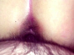 Hairy wife spreads pussy wide and queefs loudly.