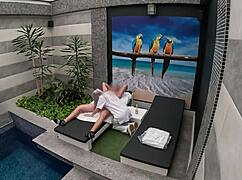 I call room service girl for a wild blowjob finish