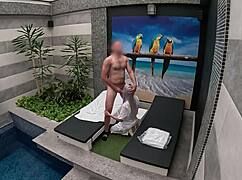 I call room service girl for a wild blowjob finish