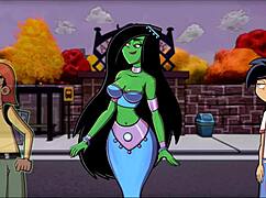 Danny Phantom Amity Park Redux dengan aksi rambut merah bengkok waktu