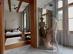 she didn't mind joining their wild amateur group fun in bath