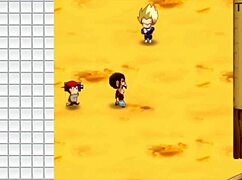 Bulma Adventure 4: Mr. Satan Sees Agent Miss Piiza Pizza Gangbanged at Cell Games with Double Creampie