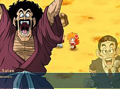 Bulma Adventure 4: Mr. Satan Sees Agent Miss Piiza Pizza Gangbanged at Cell Games with Double Creampie