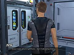 Stranded in Space 38 - Bold Public Handjob in Cartoon Action