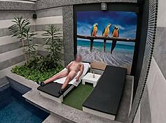 I call room service girl for a wild blowjob finish