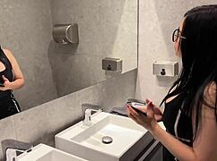 Cute petite girl picked up, eats out, pays with fuck