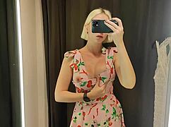 Try On Haul Transparent Clothes In Fitting Room