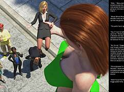 This 3D cartoon episode features big apple small 18+ in sexy gestures