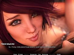 Cartoon gameplay with monster cock and wild squirting action