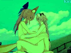 jeanne d'arc, tamamo no mae, and astolfo have intense sex in fate grand order hentai