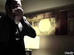 OMG, woke up to my boss jerking off on me as a teen babysitter! 😱