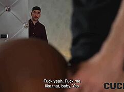 WATCH YOUR WIFE GET FUCKED BY BIG BLACK COCKS IN THIS CUCKOLD GROUP SCENE!