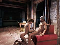 Fallout 4 jelenet vadul elszabadul páncélban kemény anime szex akcióval