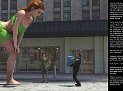 This 3D cartoon episode features big apple small 18+ in sexy gestures